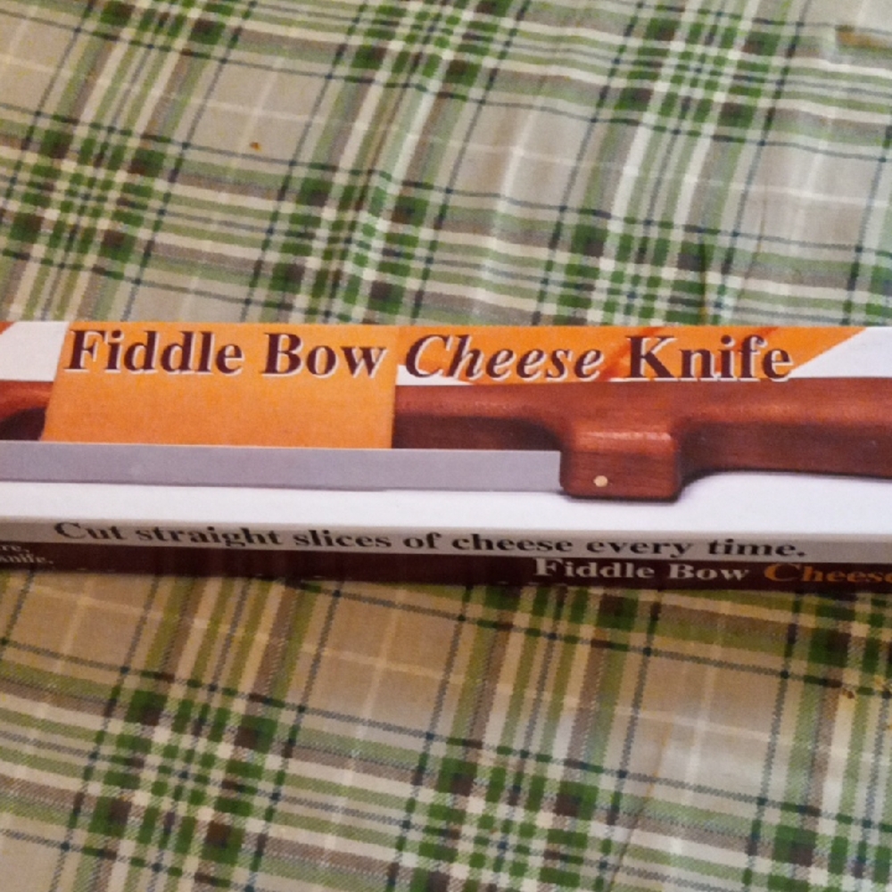 NIB Mountain Woods Fiddle Bow Left Handed Oak Cheese Knife